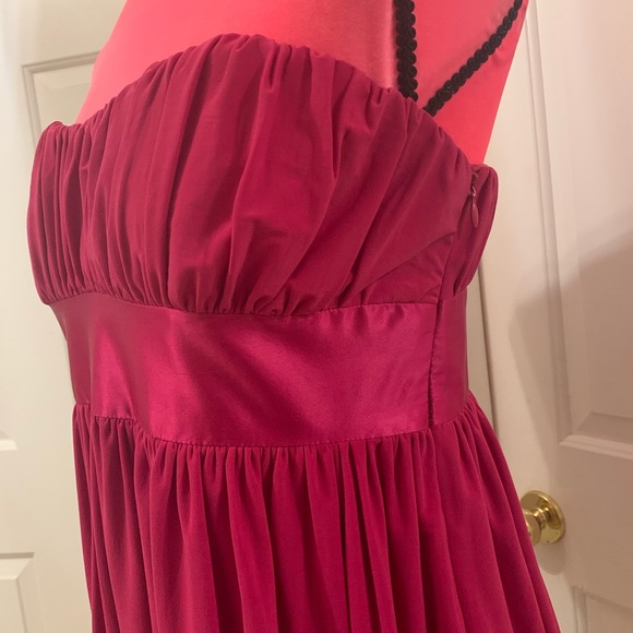 Bebe babydoll strapless dress w/silk trim - Picture 7 of 8